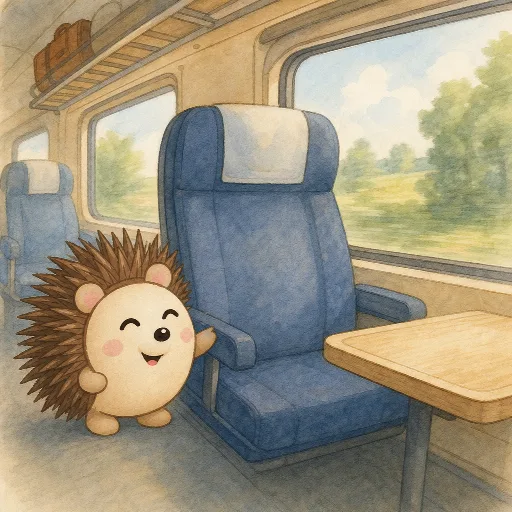The seat by the window is free.
