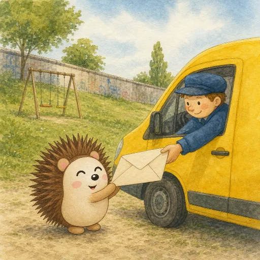 The letter comes by post.