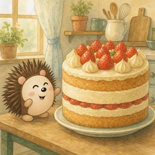 The cake is very big.