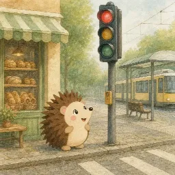 Otti's picture for "Otti asks the way"