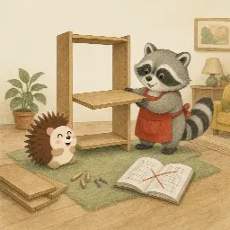 Otti's picture for "Bruno furnishes his room"