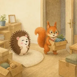 Otti's picture for "Lotte moves house"