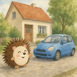 Otti's picture for "Kalle learns to drive"