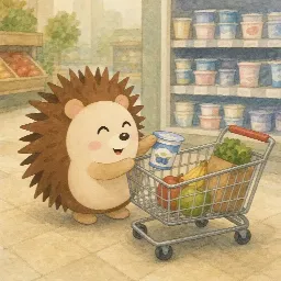Otti's picture for "Otti in the supermarket"