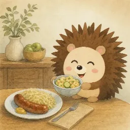 Otti's picture for "The friends eat out"