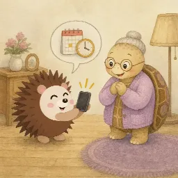 Otti's picture for "Frau Hilde makes a video call"