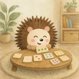 Otti's picture for "The friends play a board game"