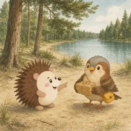 Otti's picture for "Kalle in the forest"