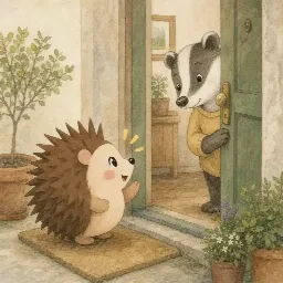 Otti's picture for "Otti meets the neighbours"