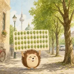 Otti's picture for "Kalle and the trees of the city"