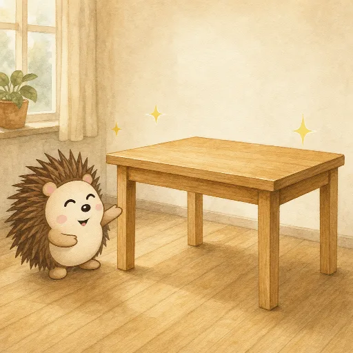 The table is new.