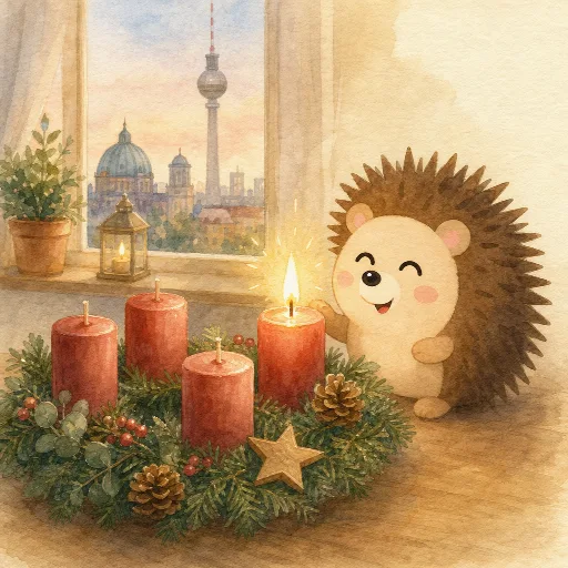 The fourth candle is burning on the Advent wreath.