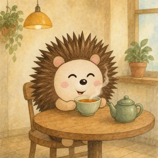The tea is warm.