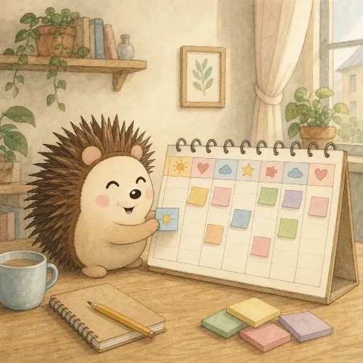 Otti is planning the new week.